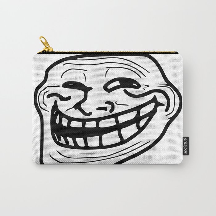 Troll Face Carry-All Pouch by Saul Gavaghan